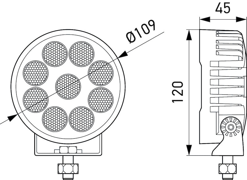 Hella ValueFit LED Work Light TR3000 LED MV CR LT 357113002 357113002 Photo - Close Up