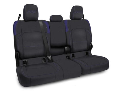 PRP Seats PRP Jeep Wrangler JT Rear Bench Covers - with Armrest - Black/Purple B056-08 B056-08 Photo - Primary