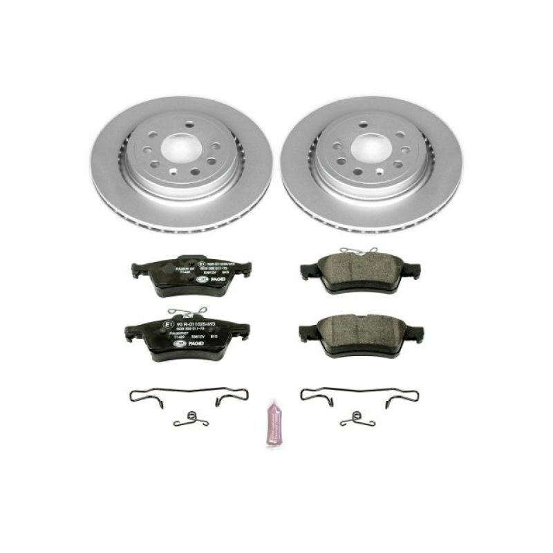 PowerStop Power Stop 03-11 Saab 9-3 Rear Euro-Stop Brake Kit ESK983 ESK983 Photo - Primary