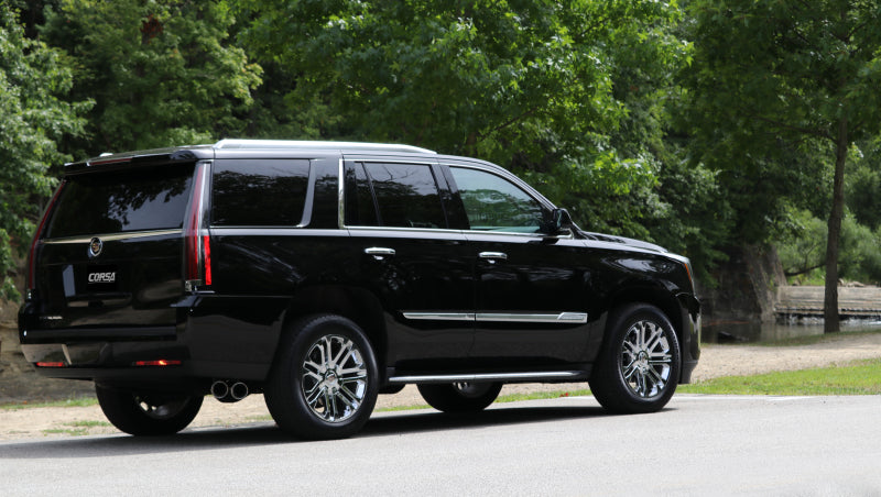 Corsa Performance 15-16 GMC Yukon Denali 6.2L V8 Single Side Exit Cat-Back Exhaust 14826 Photo - Mounted