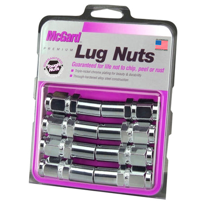 McGard Hex Lug Nut (Long Shank - 1in. / Duplex) 1/2-20 / 7/8 Hex / 2.425in. Length (8-Pack) - Chrome 62820 62820 Photo - Primary