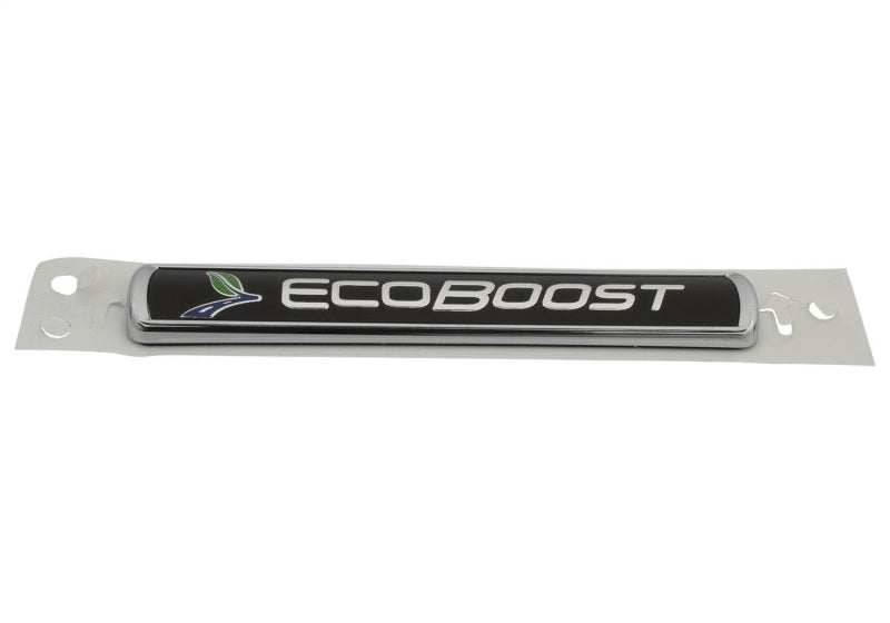 Ford Racing Black/Silver EcoBoost Emblem 3-1/2in x 9/16in - Set of 2 M-1447-EBBLK M-1447-EBBLK Photo - Unmounted