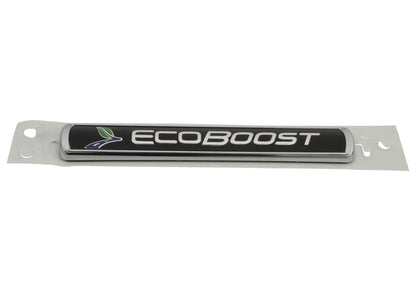 Ford Racing Black/Silver EcoBoost Emblem 3-1/2in x 9/16in - Set of 2 M-1447-EBBLK M-1447-EBBLK Photo - Unmounted