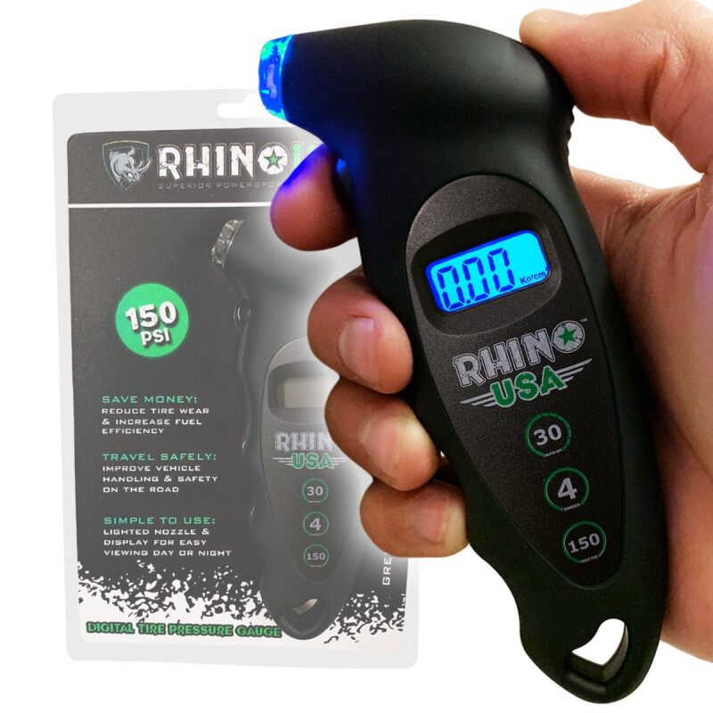 Rhino USA Digital Tire Pressure Gauge 150 Psi (Black) RGAUGE-DIGBLK RGAUGE-DIGBLK Photo - Primary