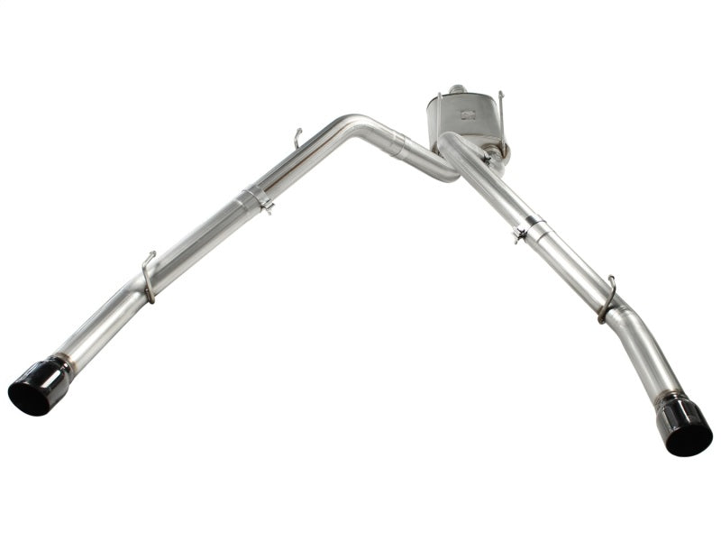 aFe Mach Force-Xp 3in Cat-Back Exhaust System with Dual Gloss Black Tips - 49-42013-B Photo - Unmounted