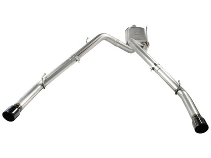 aFe Mach Force-Xp 3in Cat-Back Exhaust System with Dual Gloss Black Tips - 49-42013-B Photo - Unmounted
