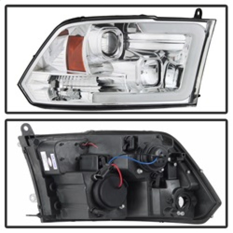 Spyder 09-16 Dodge Ram 1500 V2 Projector Headlights - Halogen - DRL - Chrome (PRO-YD-DR09V2-LBDRL-C) 5084828 5084828 Photo - Unmounted