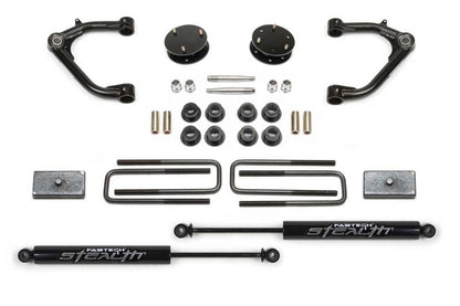 Fabtech 2019 GM K1500 3.5in Uniball UCA System w/Rear Stealth Shocks K1129M Photo - Primary