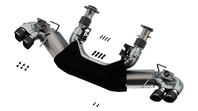 Borla 2020 Chevrolet Corvette C8 6.2L ATAK 3in Exhaust System Dual Round Angle Cut Carbon Fiber Tips 140839CF 140839CF User 1