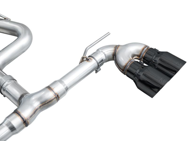 AWE Tuning AWE MK8 Volkswagen Golf R 3in Track Edition Quad Exhaust - Diamond Black Tips 3020-43658 3020-43658 Photo - out of package