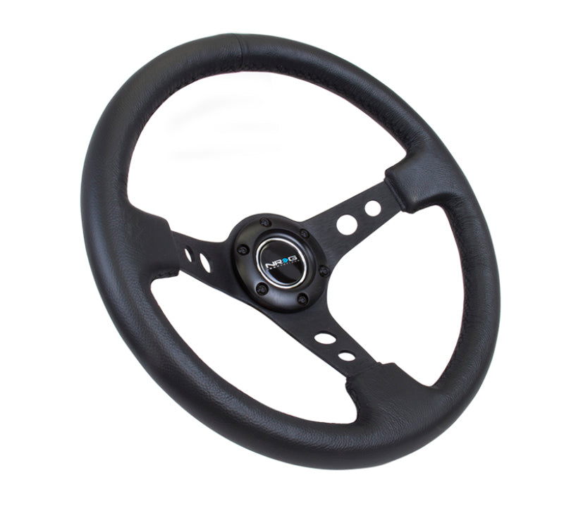 NRG Reinforced Steering Wheel - 350mm Sport Steering Wheel (3" Deep) - Bla RST-006BK Photo - Primary