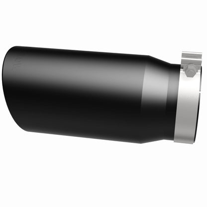 Magnaflow Tip Stainless Black Coated Single Wall Round Single Outlet 6in Dia 5in Inlet 13in L 35239 35239 360 Degree Image Set