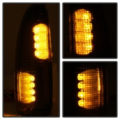 SPYDER xTune Ford Superduty F250-F650 03-07 Amber LED Mirror Signal Lens - Smoke ACC-LED-FDSD99-MR-SM 9924729 9924729 Photo - Unmounted