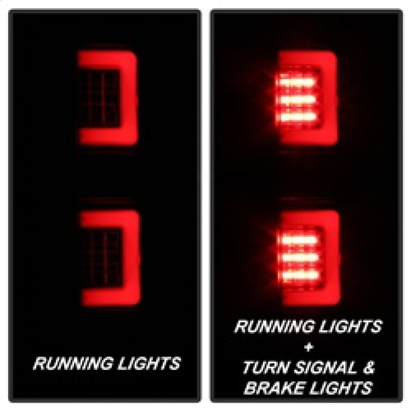 Spyder 09-14 Ford F150 V2 Light Bar LED Tail Lights - Blk Smoke (ALT-YD-FF15009V2-LBLED-BSM) 5084217 5084217 Photo - Primary