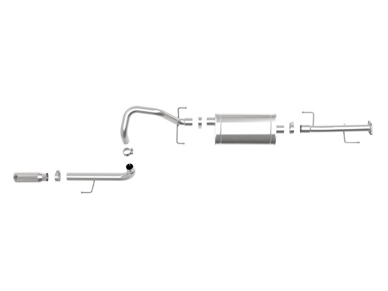 aFe MACHForce XP 2.5in 304-SS Exhaust Cat-Back w/ Polished Tip 10-20 Toyota 4Runner V6-4.0L 49-36040-1P 49-36040-1P Photo - Unmounted