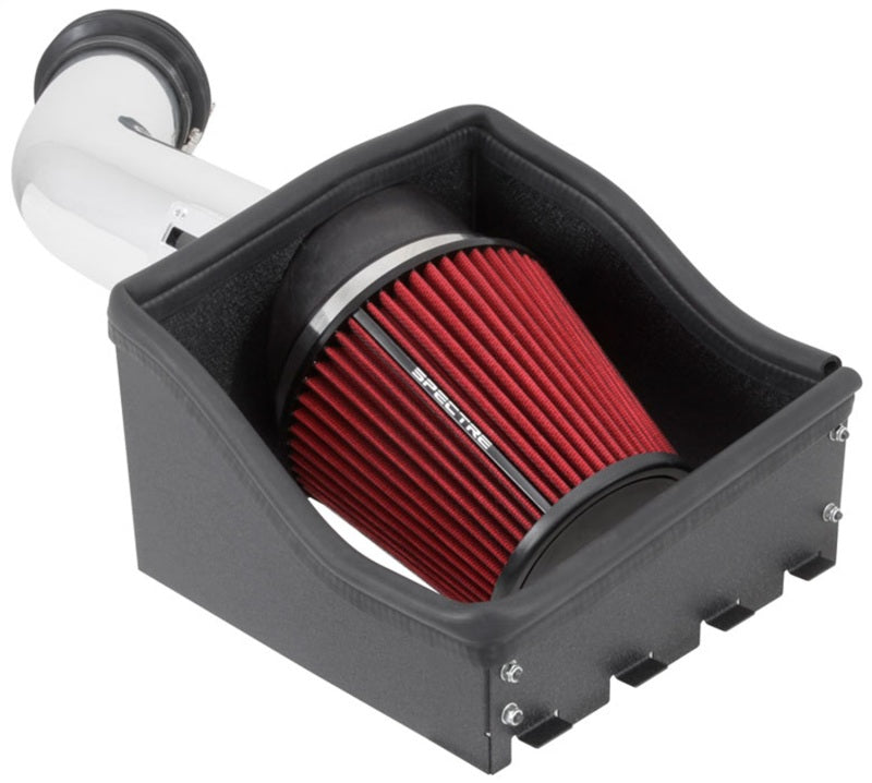 Spectre 11-14 Ford F150 SVT Raptor V8-6.2L F/I Air Intake Kit - Polished w/Red Filter 9977 9977 Photo - Unmounted