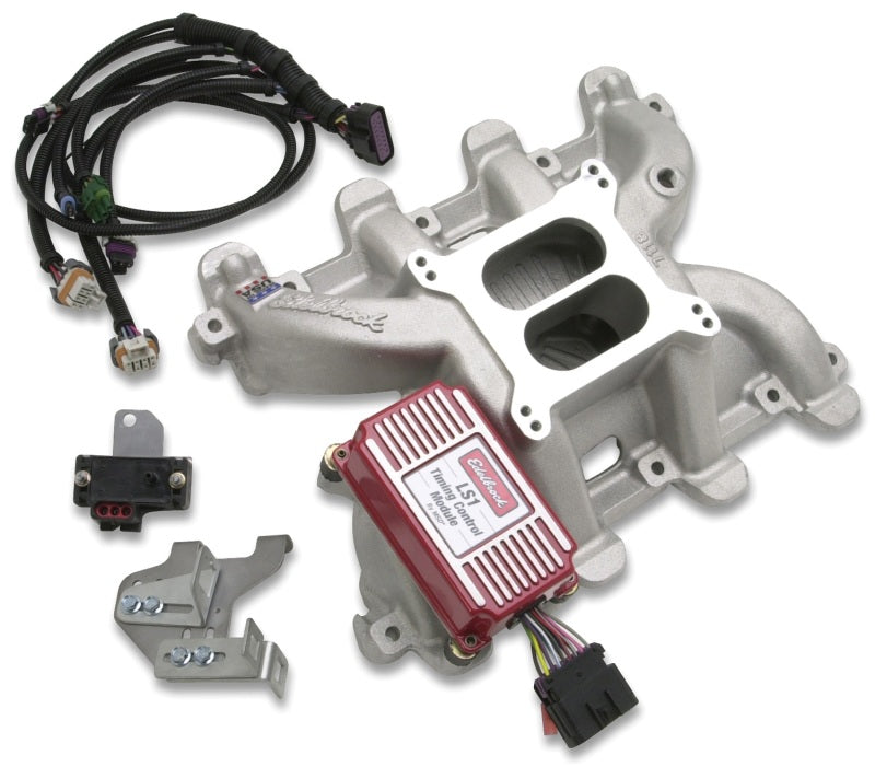 Edelbrock SBC LS-1 Carbureted Manifold 7118 Photo - Unmounted