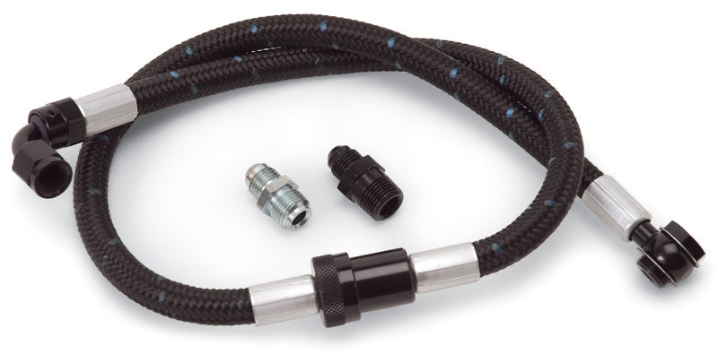 Edelbrock Fuel Hose Assembly w/Street Filter SBC Proclassic Finish 8102 Photo - Primary