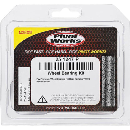 Pivot Works Yamaha Wheel Bearing Kit Premium Bearings 25-1247-P 25-1247-P Photo - Primary