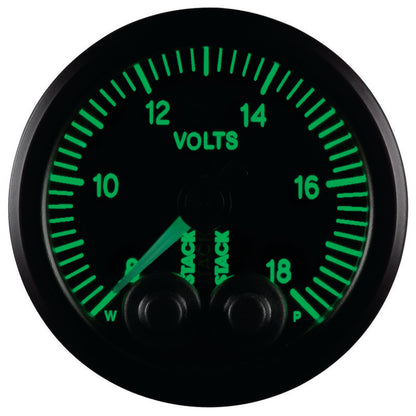 Autometer Stack 52mm 8-18V Pro-Control Battery Voltage Gauge -Black ST3516 ST3516 User 7