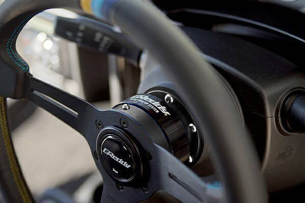 GReddy BLACK GREDDY RAPFIX II STEERING WHEEL QUICK RELEASE HUB 70723802
