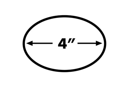 Dee Zee Deezee 09-2022 Dodge/Ram Ram Tubes - 4In Oval Black Steel QuadCab DZ372239 DZ372239 Technical Drawing