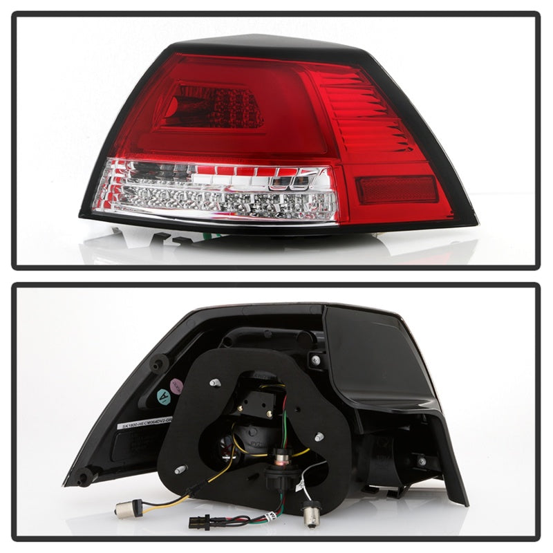 Spyder Pontiac G8 08-09 Version 2 Light Bar LED Tail Lights - Red Clear- ALT-YD-PG808V2-LB-RC 5086075 5086075 Photo - Unmounted