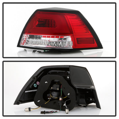 Spyder Pontiac G8 08-09 Version 2 Light Bar LED Tail Lights - Red Clear- ALT-YD-PG808V2-LB-RC 5086075 5086075 Photo - Unmounted