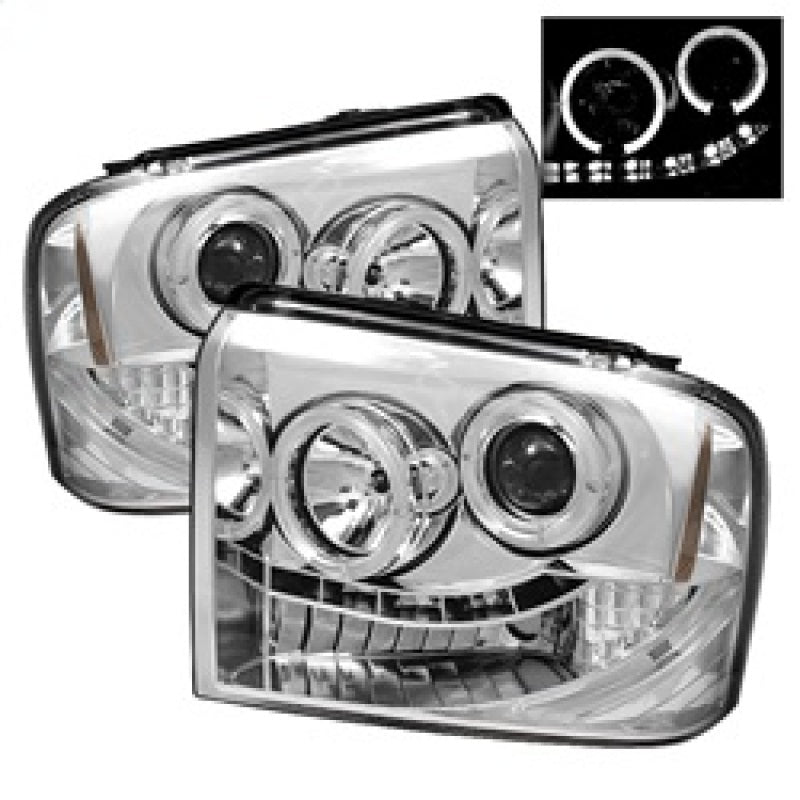 Spyder Ford F250/350/450 Super Duty 05-07 Projector Headlights LED Halo- LED Chrm PRO-YD-FS05-HL-C 5010551 5010551 Photo - Primary