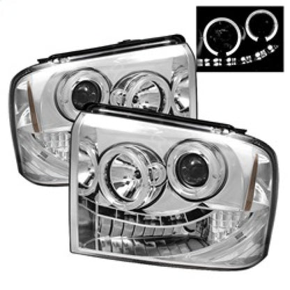 Spyder Ford F250/350/450 Super Duty 05-07 Projector Headlights LED Halo- LED Chrm PRO-YD-FS05-HL-C 5010551 5010551 Photo - Primary