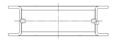 ACL Ford 4.0L AU/BA 6cyl 360 Deg Thrust Version Standard Size High Performance Main Bearing Set 7M2094H-STD 7M2094H-STD Technical Drawing
