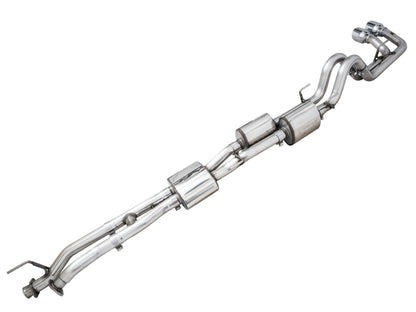 AWE Tuning AWE 16-22 Toyota Tacoma 0FG Catback Exhaust w/ BashGuard - Dual Chrome Silver Tips 3015-32826 3015-32826 Photo - Primary