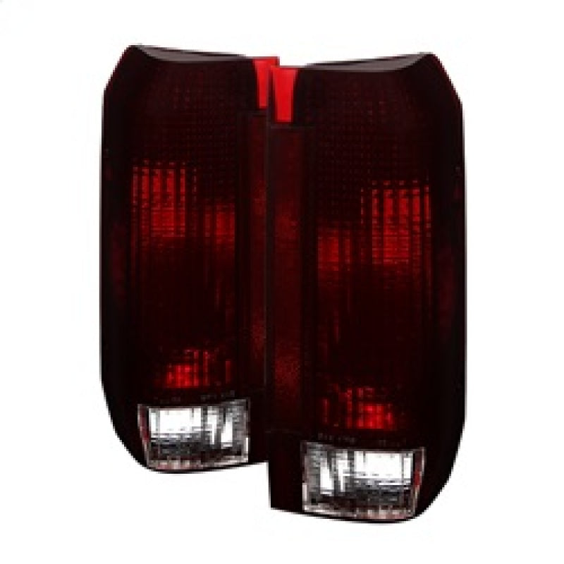 SPYDER Xtune Ford Bronco F150 F250 F350 F450 92-96 OE Style Tail Lights Red Smoked ALT-JH-FB92-OE-RSM 9030567 9030567 Photo - Primary