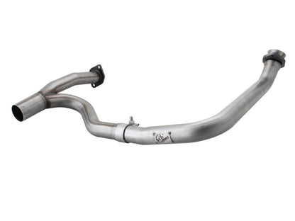 aFe Twisted Steel Y-Pipe 2in to 2-1/2in Stainless Steel Exhaust System: Je 48-46208 Photo - Primary