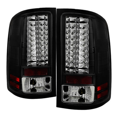 Spyder GMC Sierra 07-13 (Not fit 3500 Dually 4 Rear Wheels)LED Tail Lights Black ALT-YD-GS07-LED-BK 5014948 5014948 Photo - Primary
