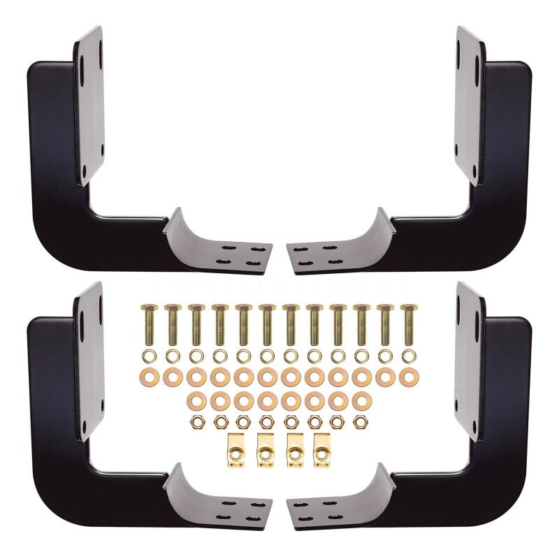 Westin 99-16 Ford F-250/350/450/550HD Reg/Supr Cab/Crew Premier Oval Nerf Step Bar Mount Kit - Blk 22-1035 22-1035 Photo - out of package