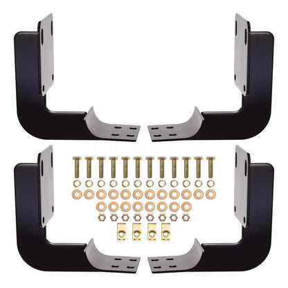 Westin 99-16 Ford F-250/350/450/550HD Reg/Supr Cab/Crew Premier Oval Nerf Step Bar Mount Kit - Blk 22-1035 22-1035 Photo - out of package