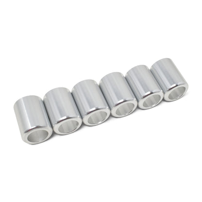 Russell -4 AN Replacement Crimp Collars Clear Anodized Qty Of 6 610353 Photo - out of package