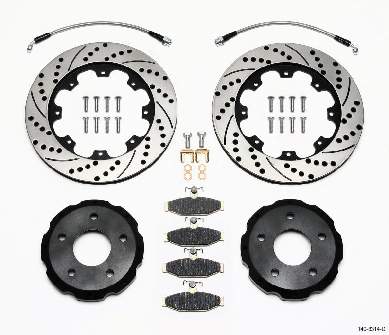 Wilwood Pro-Matrix Rear Kit, Drilled 88-96 Corvette C4 140-8314-D Photo - Primary