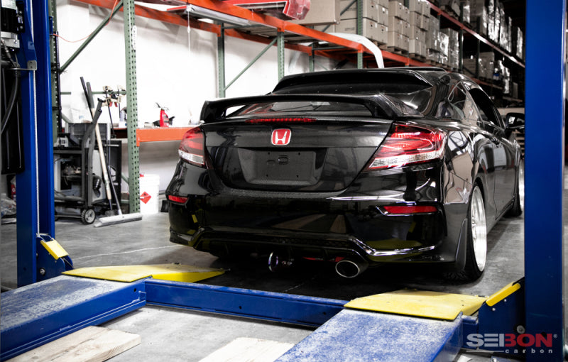 Seibon 14-15 Honda Civic 2 Door Si-Style Carbon Fiber Rear Spoiler RS14HDCV2D-SI RS14HDCV2D-SI Photo - Primary