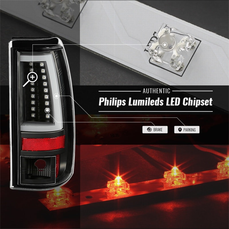 Spyder 03-06 Chevy Silverado - (Does Not Fit Stepside) LED Tail Lights - All Black ALT-YD-CS03V2-LED 5085849 5085849 Photo - Unmounted