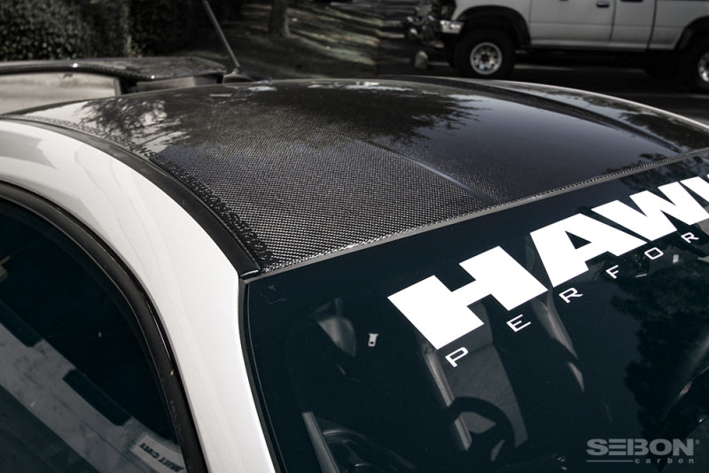 Seibon 12-13 Subaru BRZ/Scion FR-S Carbon Fiber Gloss Finish Roof Cover CR1213SCNFRS Photo - Primary