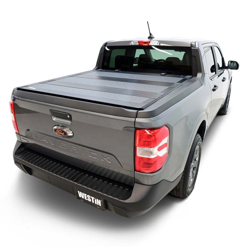 Westin 22-23 Ford Maverick 4WD 4ft. 6in. Bed Hard Tri-Fold Tonneau Cover - Black 19-44795 19-44795 Photo - Mounted