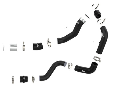 aFe 2024 GM Diesel Trucks V8 6.6L L5P BladeRunner Aluminum 3in Hot & 3.5in Cold Charge Pipe - Black 46-20704-B 46-20704-B Photo - Unmounted