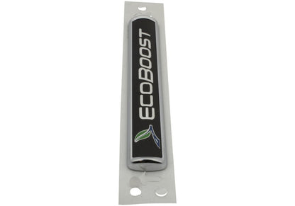 Ford Racing Black/Silver EcoBoost Emblem 3-1/2in x 9/16in - Set of 2 M-1447-EBBLK M-1447-EBBLK Photo - Unmounted