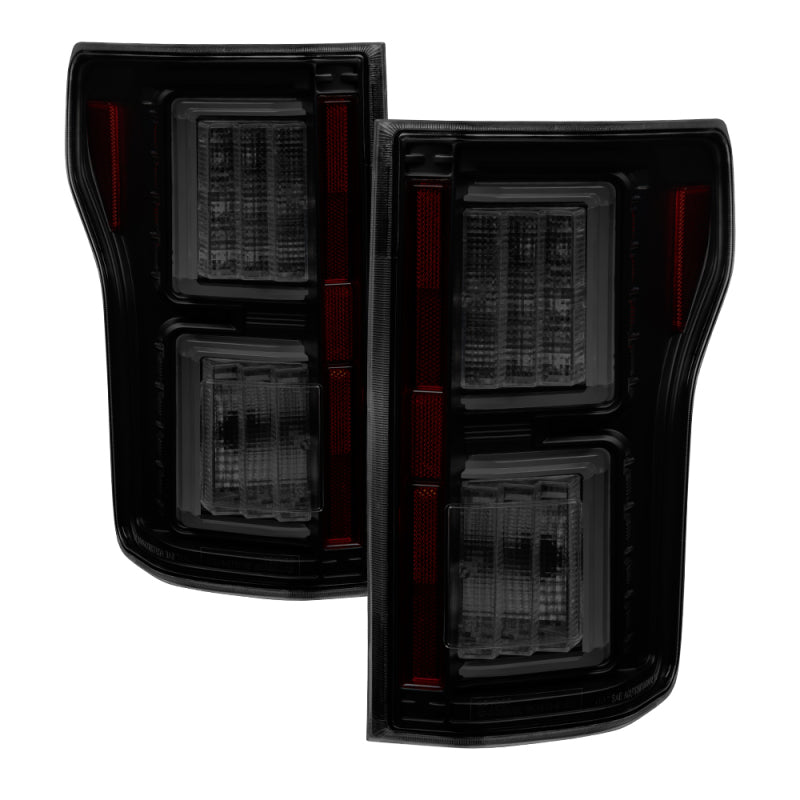 Spyder Ford F150 2015-2017 Light Bar LED Tail Lights - Black Smoke ALT-YD-FF15015-LBLED-BSM 5083685 5083685 Photo - Primary