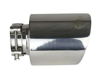 aFe MACH Force-Xp 2-1/2in 304 SS Clamp-On Exhaust Tip 2.5in In / 4.5in Out / 7in.L - Polished 49T25454-P071 49T25454-P071 Photo - Unmounted
