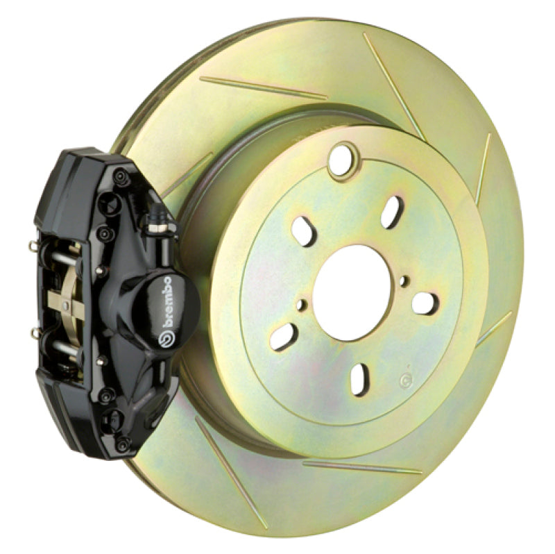 Brembo GT Brake Kit: 2 Piston, 316mm x 20mm (1-Piece), Slotted, Black Caliper 2E5.5003A1 Photo - Primary