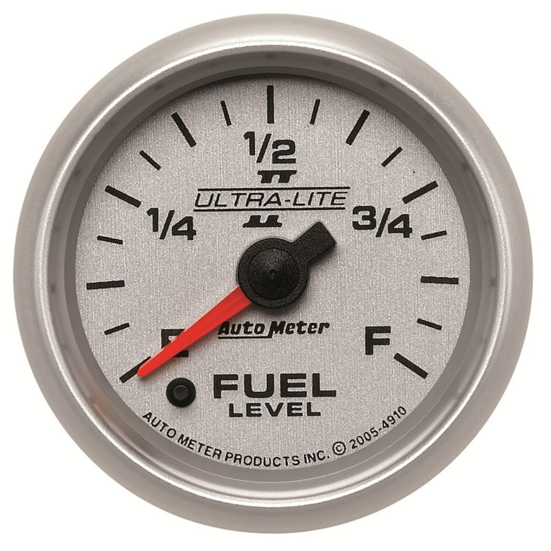 Autometer 2-1/16" Fuel Level, Programmable 0-280 ?, Stepper Motor, Ultra-Lite II 4910 Photo - Primary