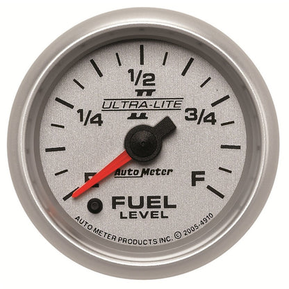 Autometer 2-1/16" Fuel Level, Programmable 0-280 ?, Stepper Motor, Ultra-Lite II 4910 Photo - Primary